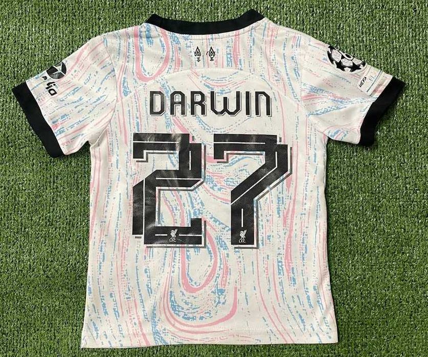 Дитяча футболка Ліверпуль Darwin №27 розмір 16, сезон 2022/23