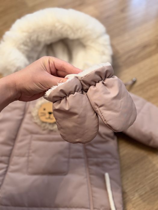 Зимовий комбінезон, комбінезон конверт дитячий дуже теплий 0-6 місяців