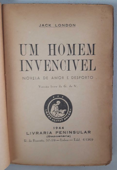 Livro  Ref Cx B- Jack London - Um Homem Invencível