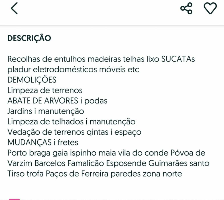 Aceito entulho madeiras pladur telhas pedras  ferro