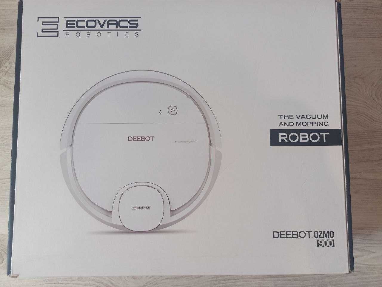 Робот-пылесос ECOVACS DEEBOT OZMO 900 White с гарантией