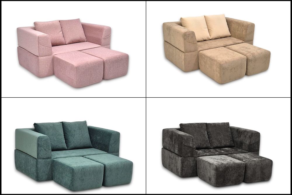 Безкаркасні меблі Lado. Дивани та крісла Експромт