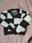 sweter w szachownicę H&M
