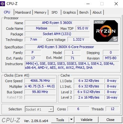 Komputer AMD Ryzen 5 3600X Sapphire RX470 16 GB Ram 500GB SSD m.2 B450