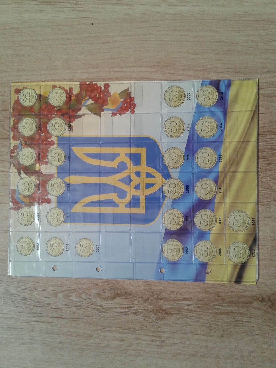 Комплект листов с разделителями УКРАИНА регулярного чекана + ЗСУ