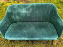 Sofa Dasco welwet zielona