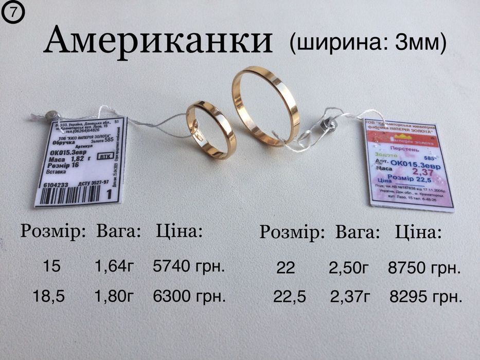 Обручальные кольца. Золото 585 пробы. Все размеры. Новые.
