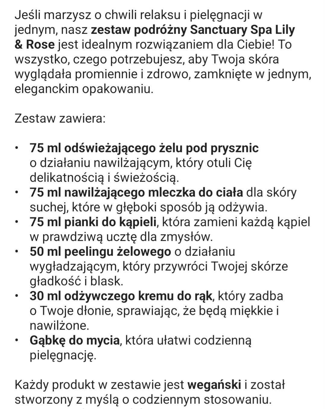 Zestaw do pielęgnacji ciała