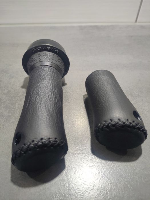 Skórzane chwyty Gazelle nowe Like batavus koga sparta cube