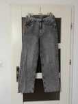 szare jeansy wide leg baggy