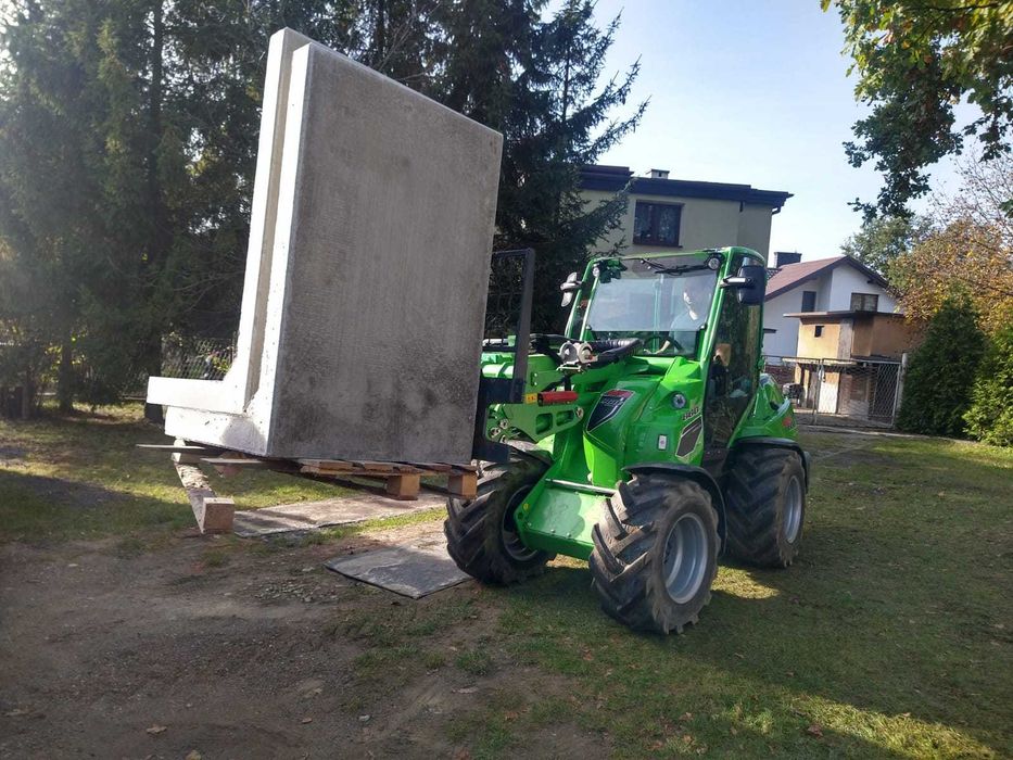 Usługi ładowarką Rybnik niwelacja wykopy wiercenie prace ziemne