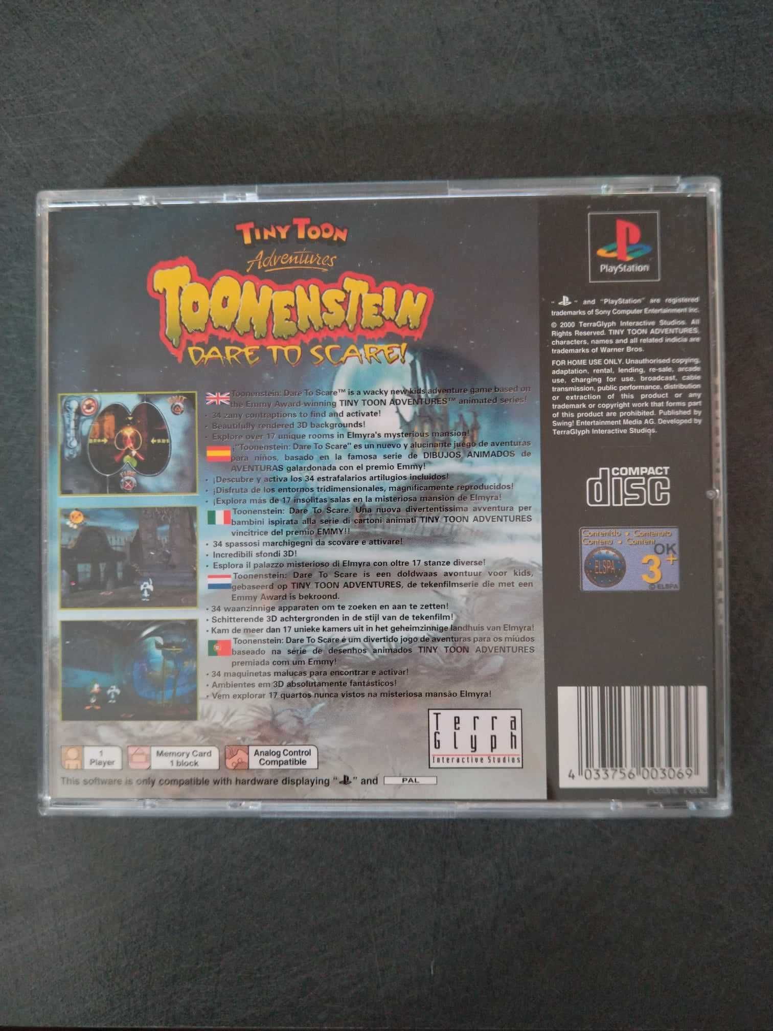 Tiny Toon Adventures - Toonenstein / PS1 / FULL ENG / BDB /