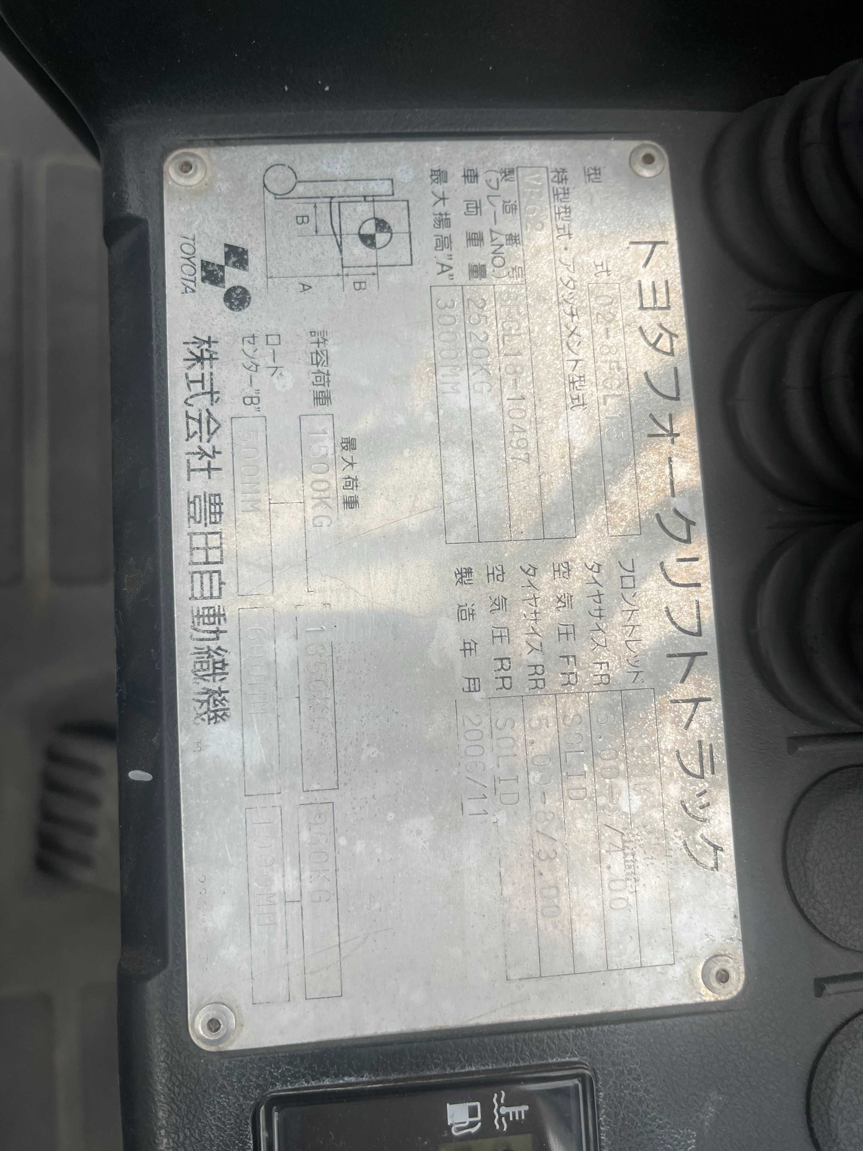 Навантажувач вилковий Toyota 8FG15