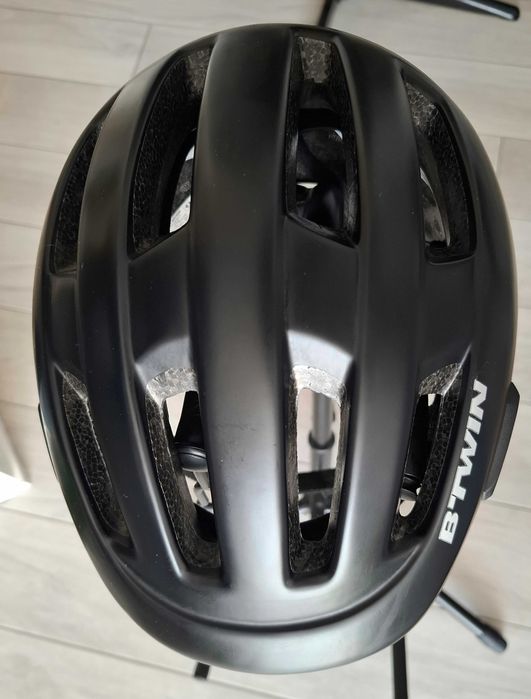 Kask rowerowy BTWIN czarny (56-61cm)