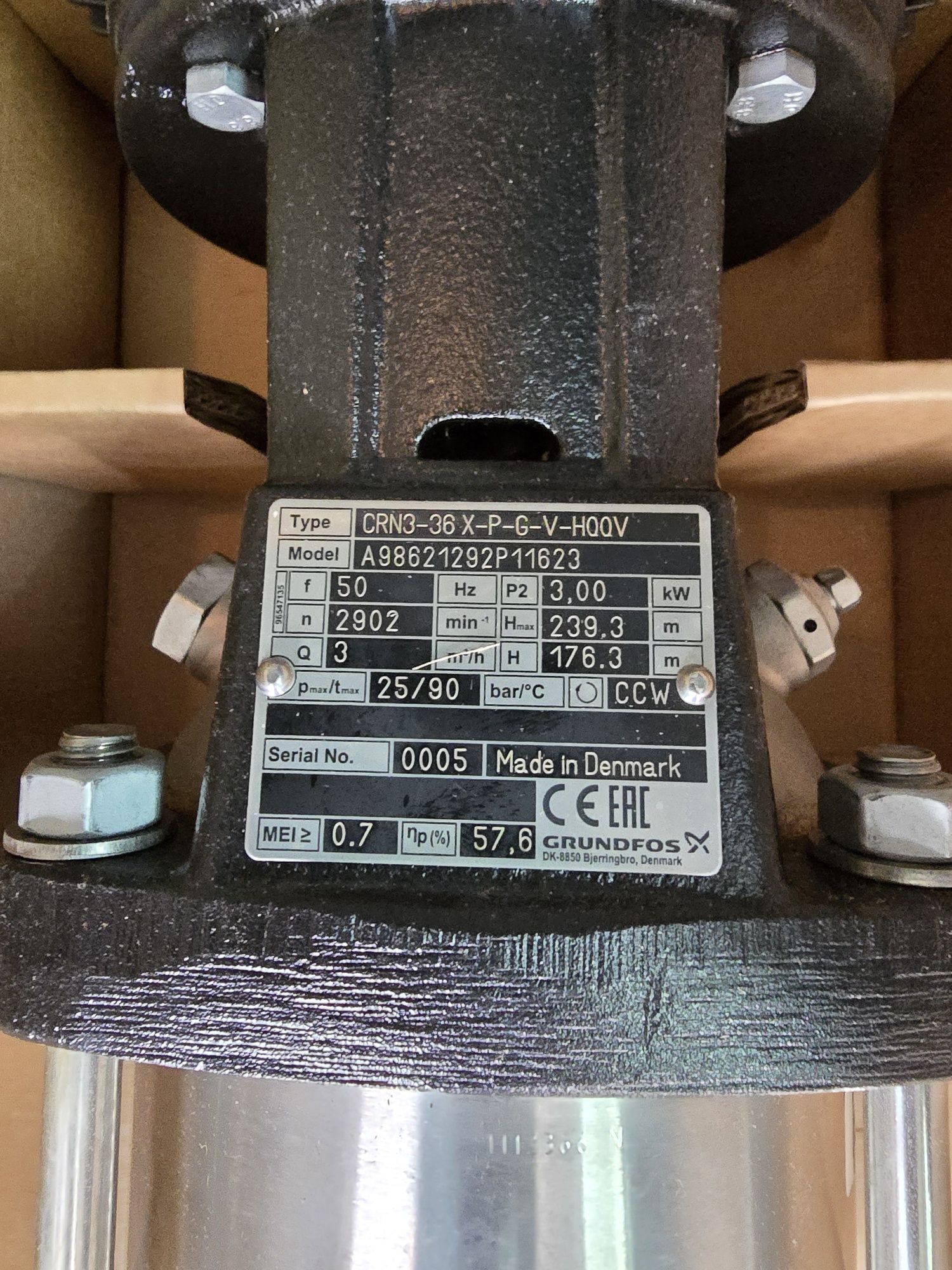 Pompy Grundfos crn 3-36, 3-33
