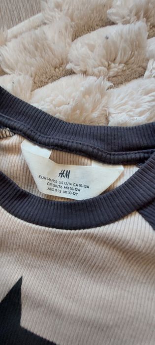 T-shirt longsleeve bawełniany  H&M 146-152
11-12 lat