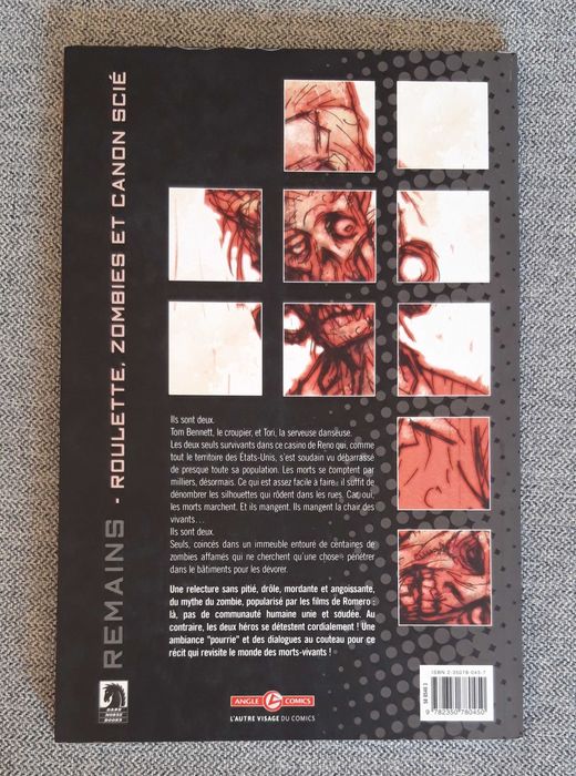 Bd em francês "REMAINS roulette, zombies e canon scié"