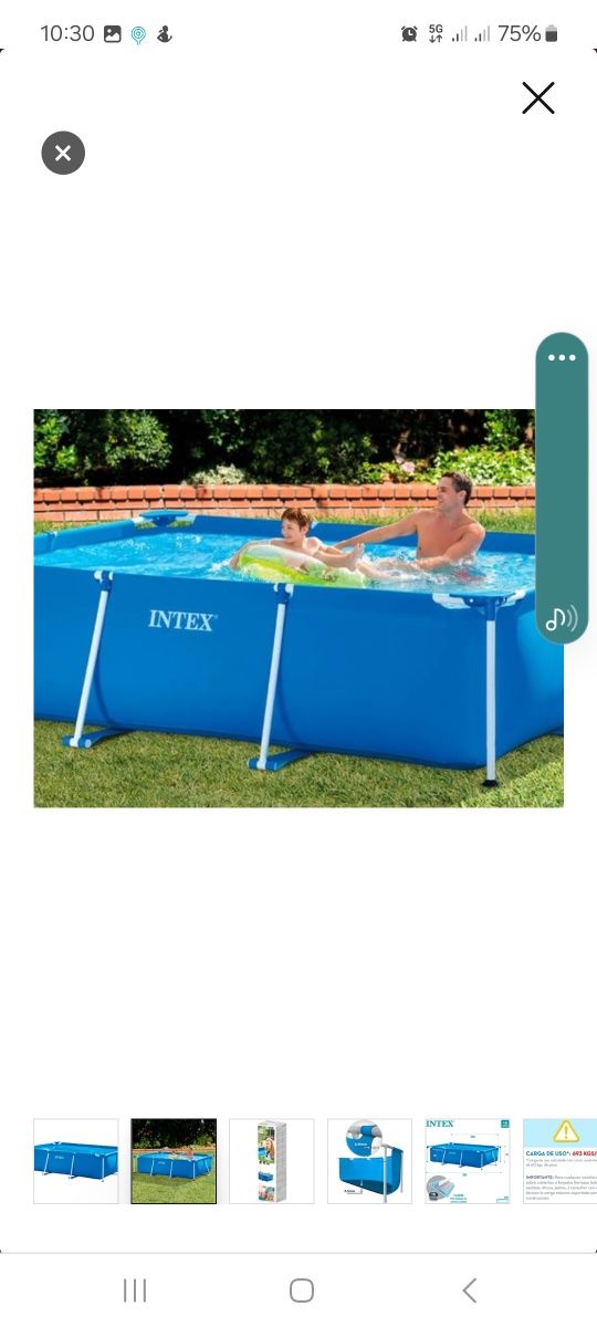 Piscina Tubular INTEX  (300x200x75 cm - 3.834 L)