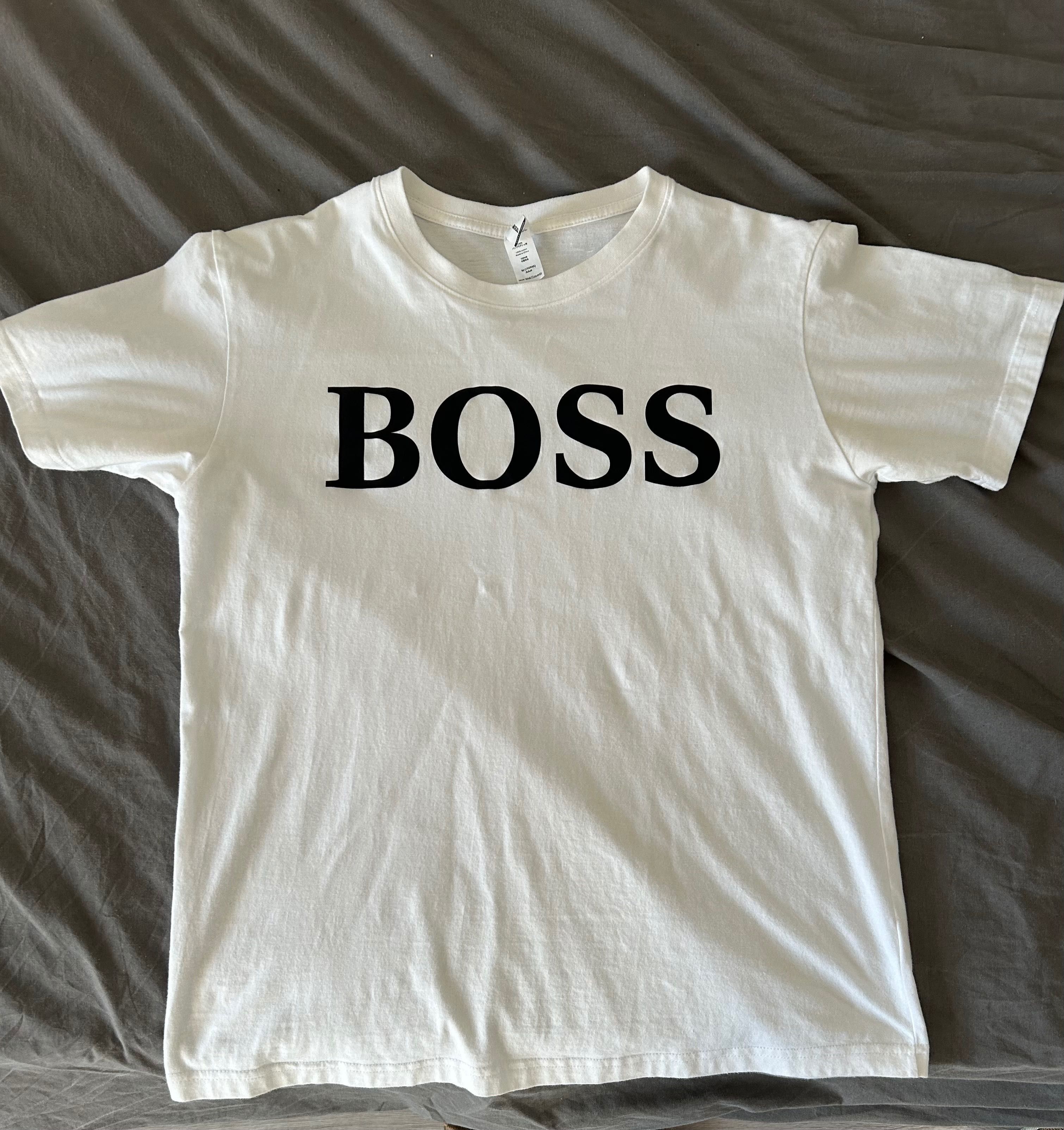 Футболка Unisex біла Boss розмір М
