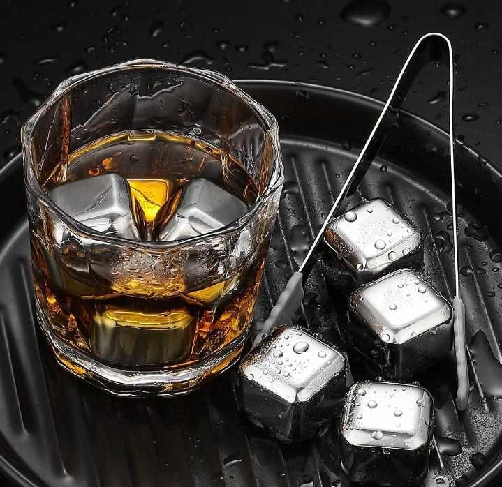 Theuwnee Zestaw kamieni do whisky – 8 kostek lodu wielokrotnego użytku