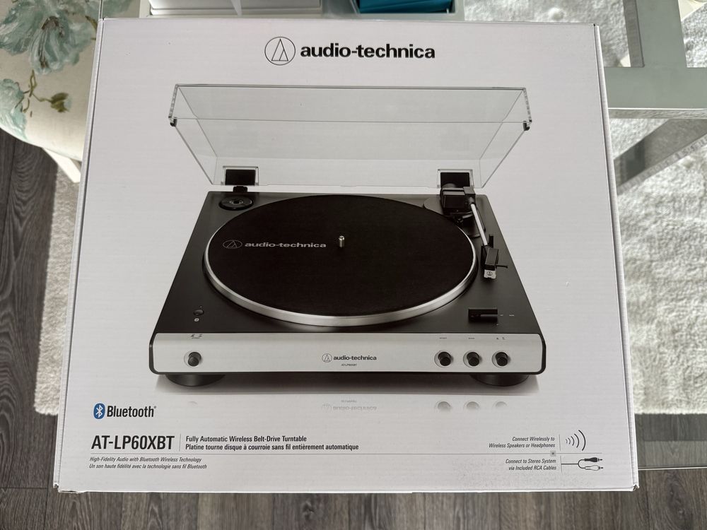 Audio Techica LP60XBT Gira-discos Bluetooth branco