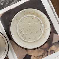 Nakrapiany talerz w vintage stylu retro porcelana ceramika Winterling