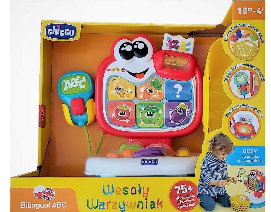 CHICCO WESOŁY WARZYWNIAK interaktywna zabawka edukacyjna dwujęzyczna