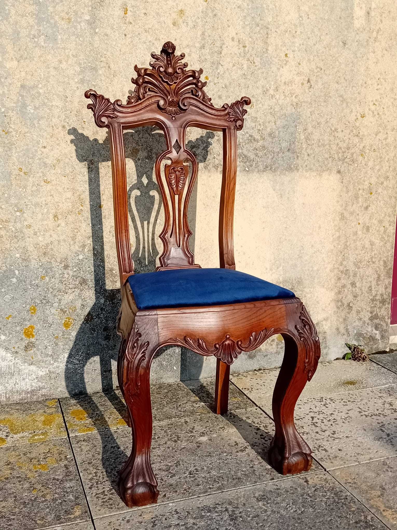 Cadeira D. João V poltrona Antiga Cadeirão Vintage