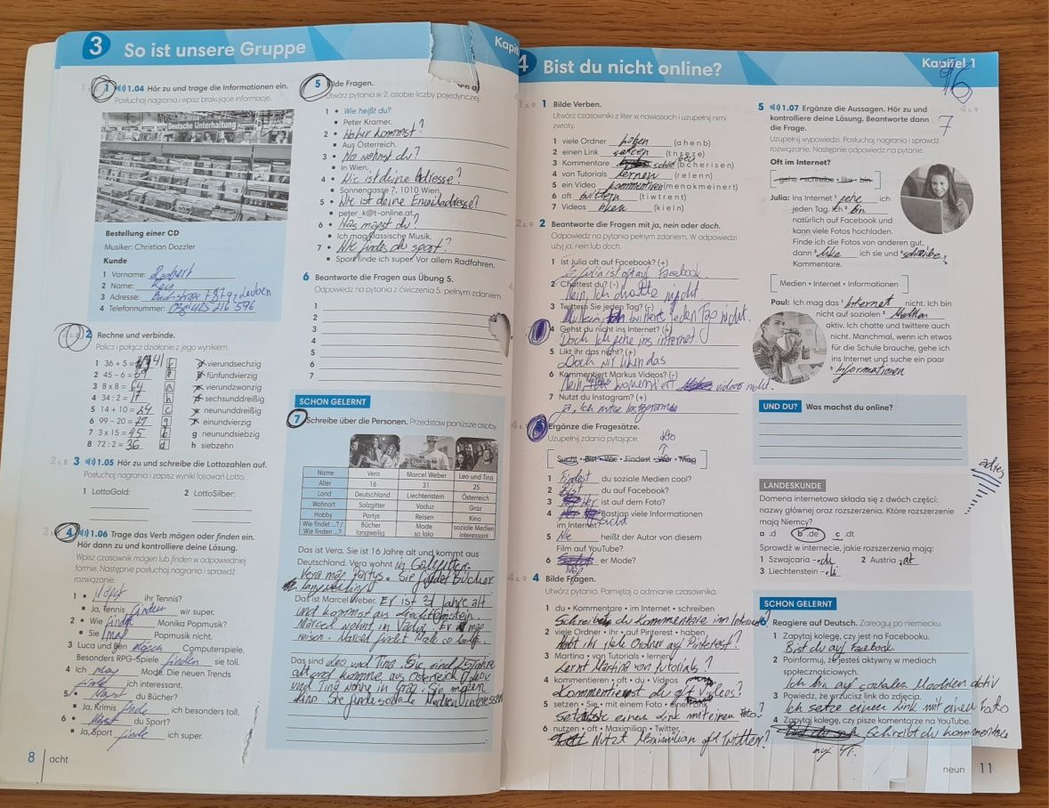 Zeszyt ćwiczeń niemiecki klasa 1 Perfekt 1 Pearson