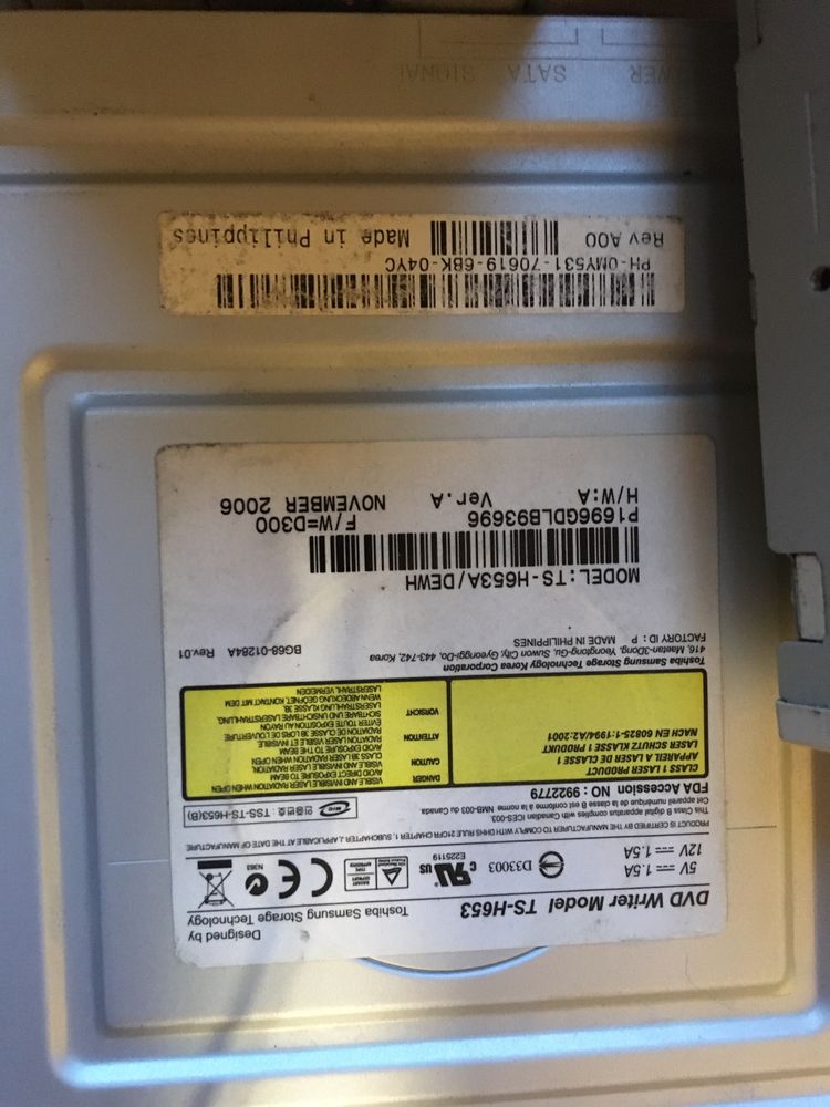 Dvd rw asus nec lg sony