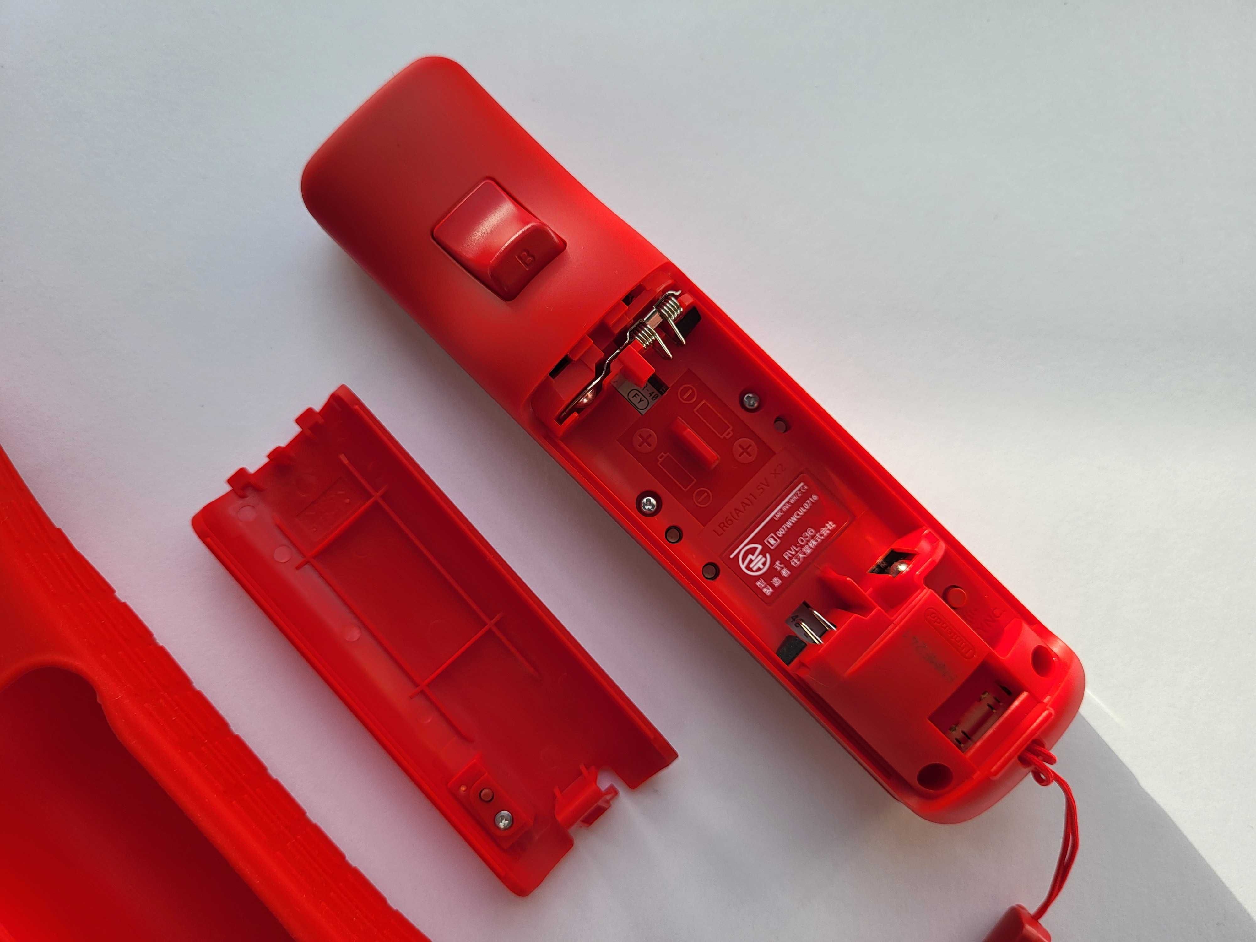 Oryginalny Kontroler Wii Remote Motion Plus Czerwony RED RVL-036 BDB