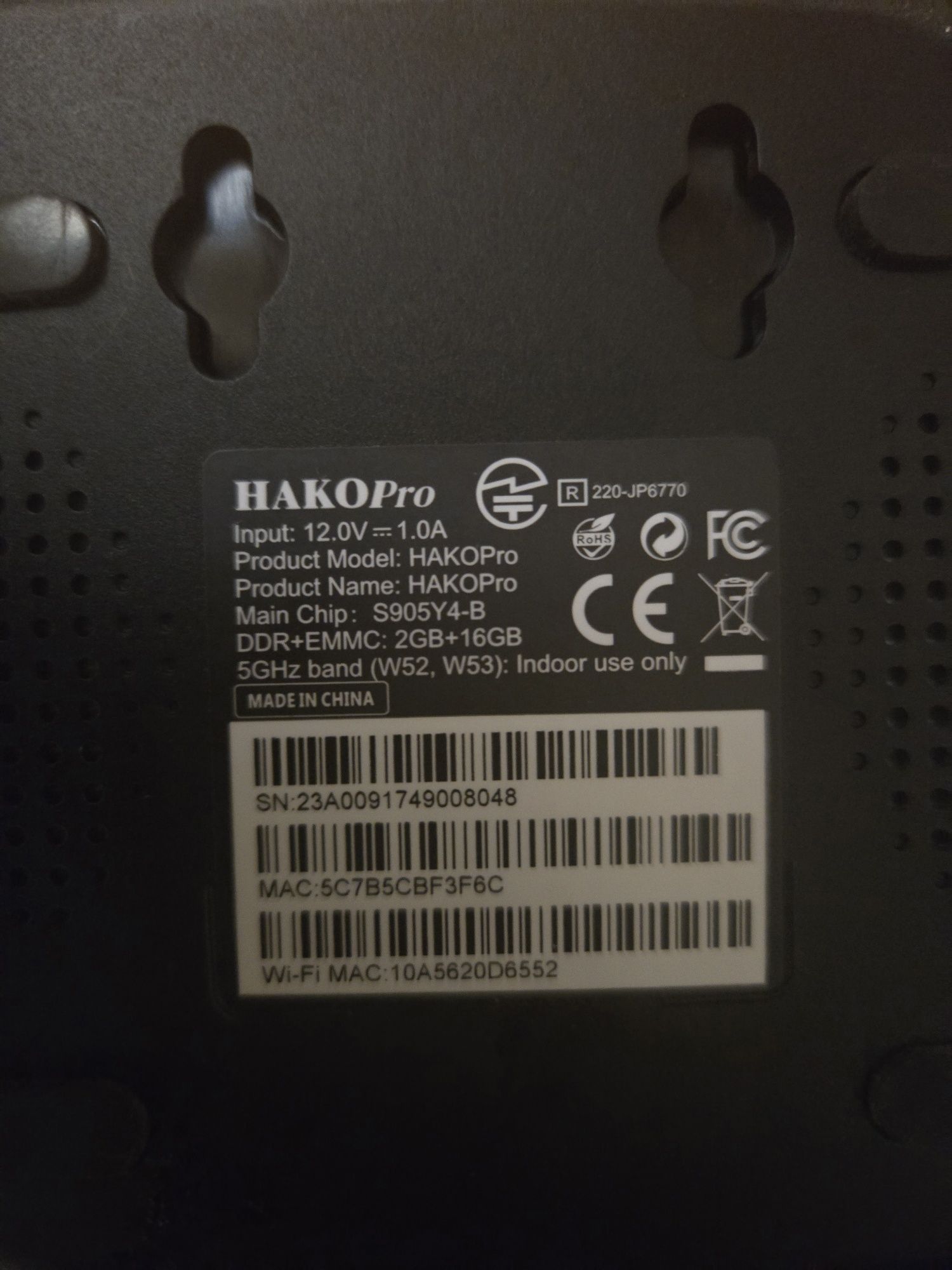 Odtwarzacz HakoPro 220-JP6770 AndroidTV