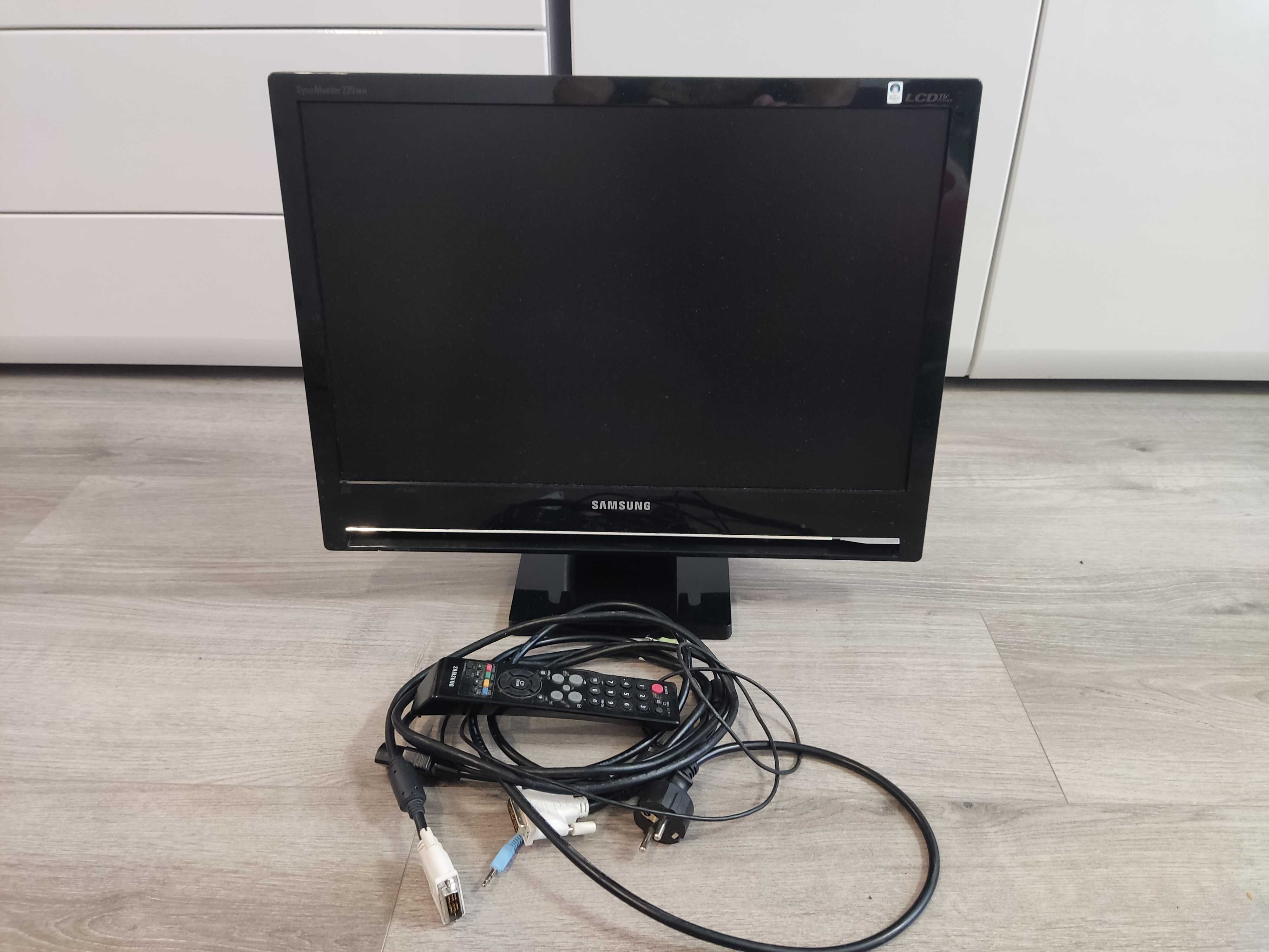 Монитор телевизор Samsung 225MW LS22CRASB/EDC "22 дюйма с пультом