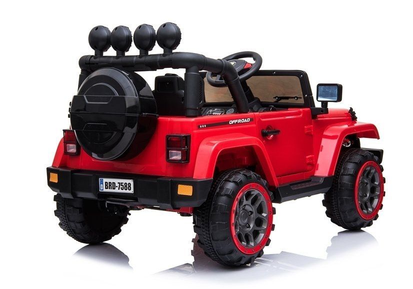 Auto Na Akumulator Jeep Brd-7588 Czerwony 4X4