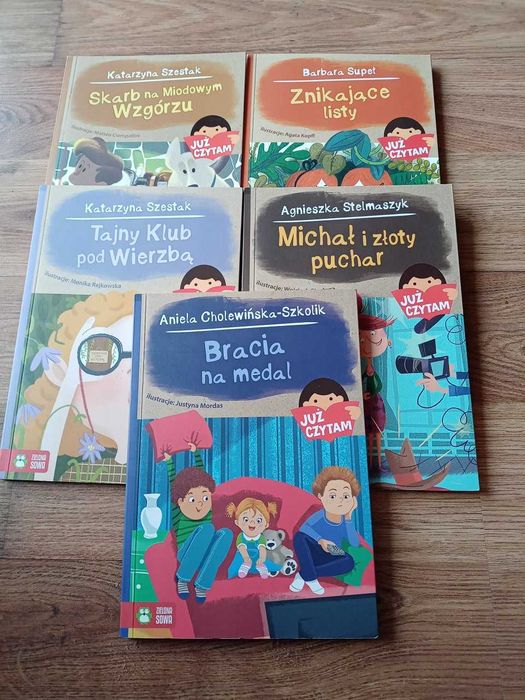 książki zestaw -Już czytam, wyd. Zielona Sowa jak Nowe