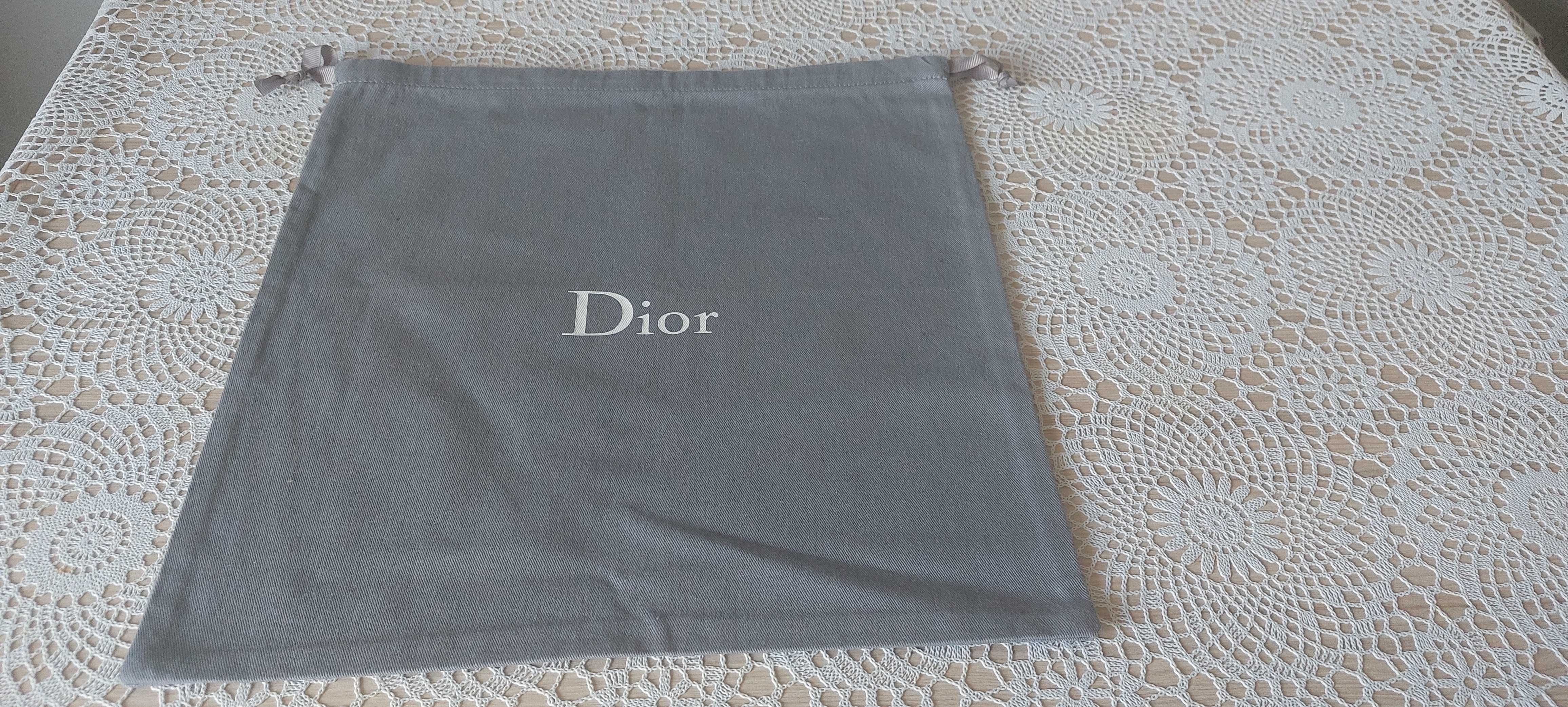 Woreczek DIOR - 33x35 cm - oryginalny, szary