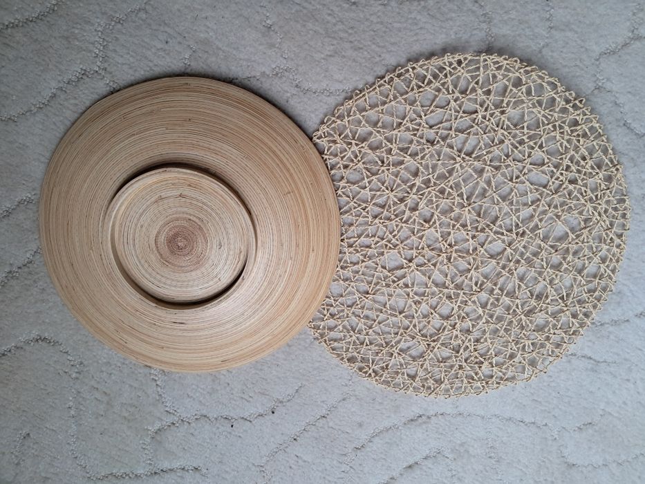 Miska bambusowa z podkładką