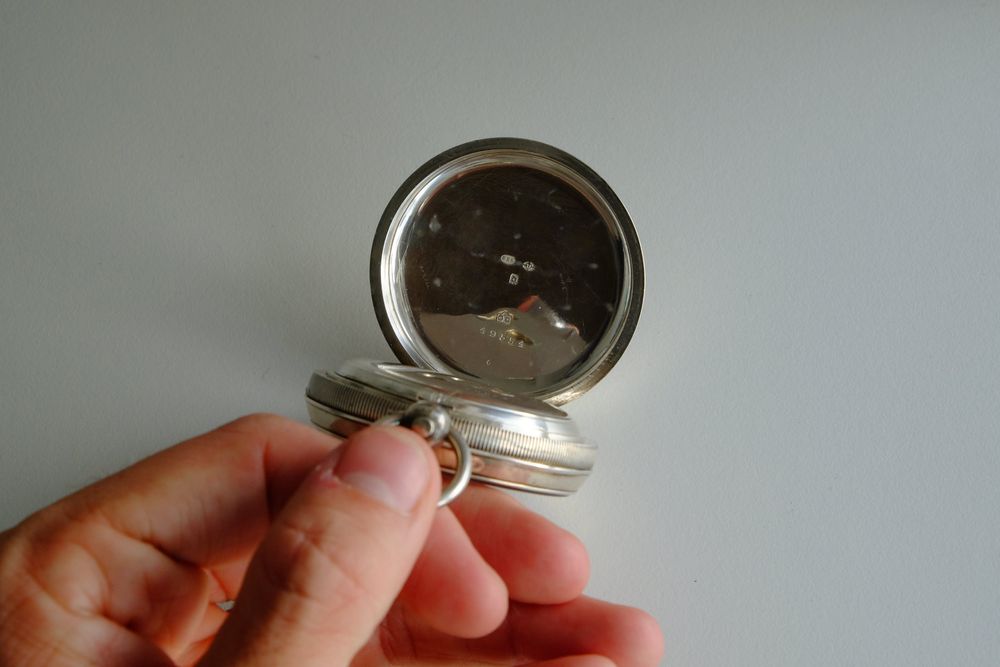 Relógio de Bolso de Prata da Warrington Co-op Society