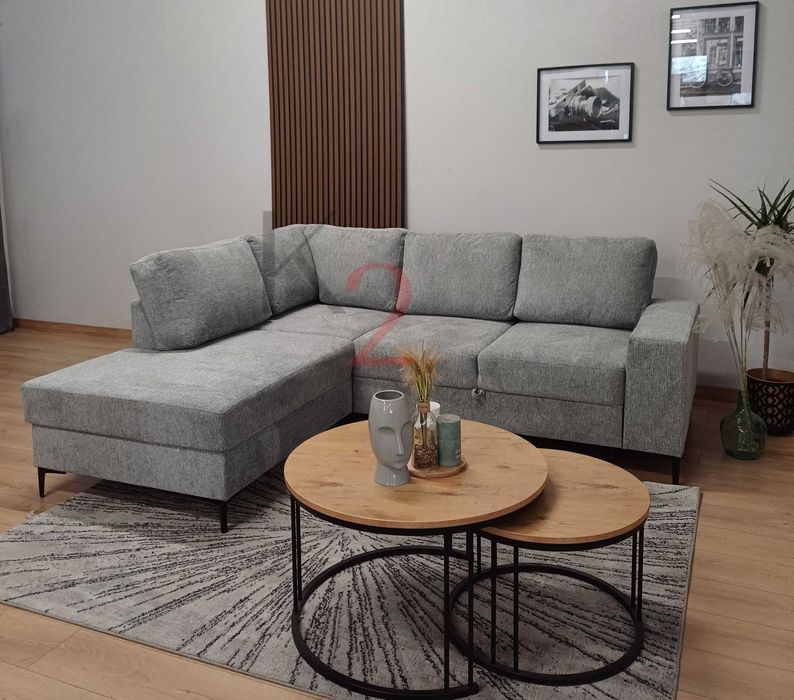 Narożnik PABLO Rogówka Kanapa Rozkładana Funkcja Spania Pojemnik