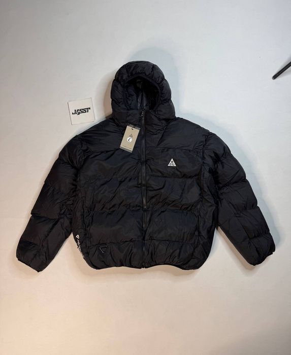 Куртка пуховик Nike ACG чорна та червона чоловіча зимова куртка