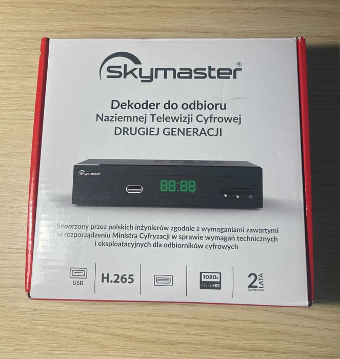 Dekoder Skymaster STB M265 DVB-T2/HEVC/H.265