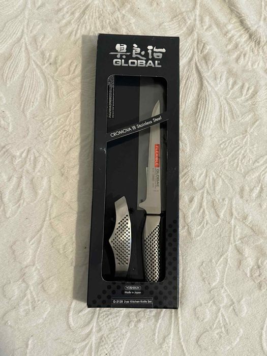 Nóż Global G-2129 plus pęseta do ości ryb