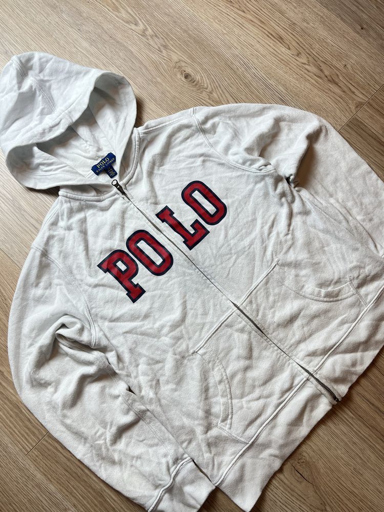 Polo Ralph Lauren Bluza rozpinana z kapturem Zip Hoodie Old money Rap