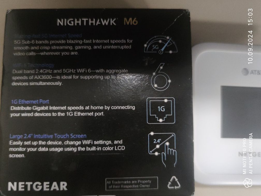 4G/5G wi fi роутер netgear M6  MR6110/6500 PRO Nighthawk усі сім  пода