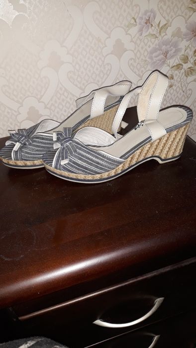 женская летняя обувь из джинсовой ткани размер 38