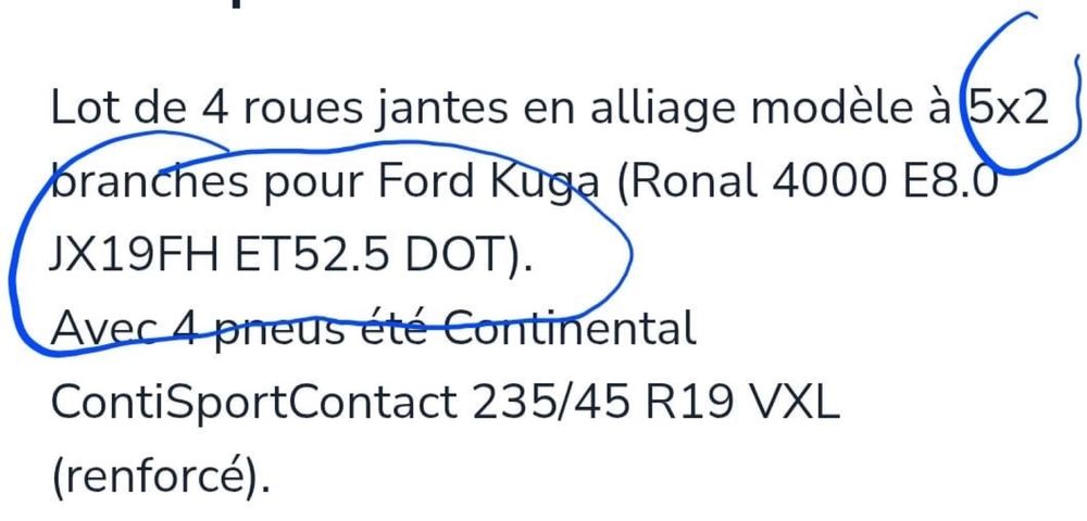 Jantes completas Ford com pneus