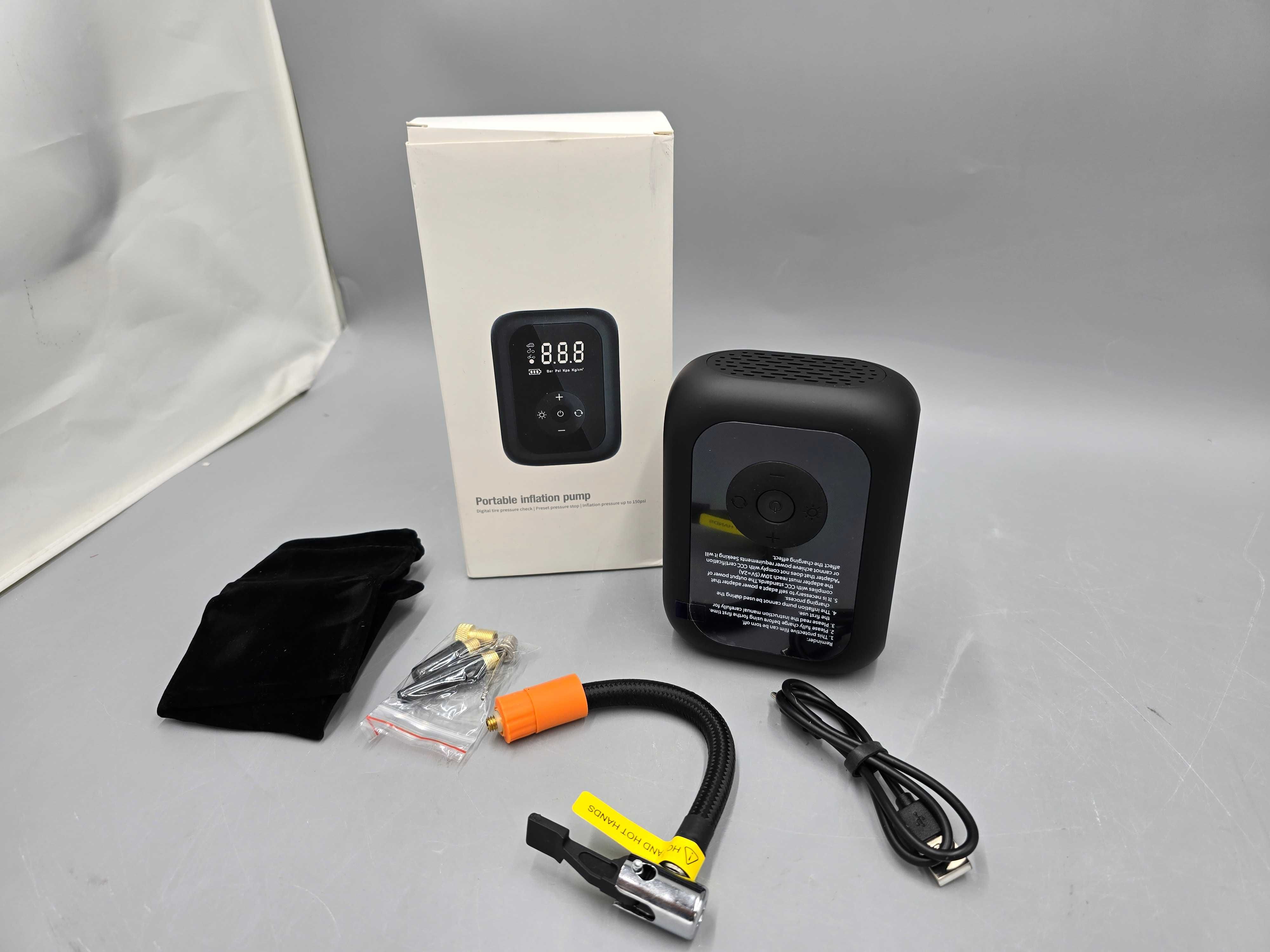 Mini Kompresor Portable Inflation Pump Mc-Cqb02 Komplet No