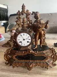 Stary francuski zegar kominkowy