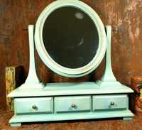 Espelho Tocador Vintage em madeira, shabby chic