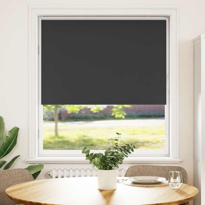 Vidaxl Roleta Zaciemniająca Czarny 90X175 Cm Szerokość Tkaniny 85,7 Cm